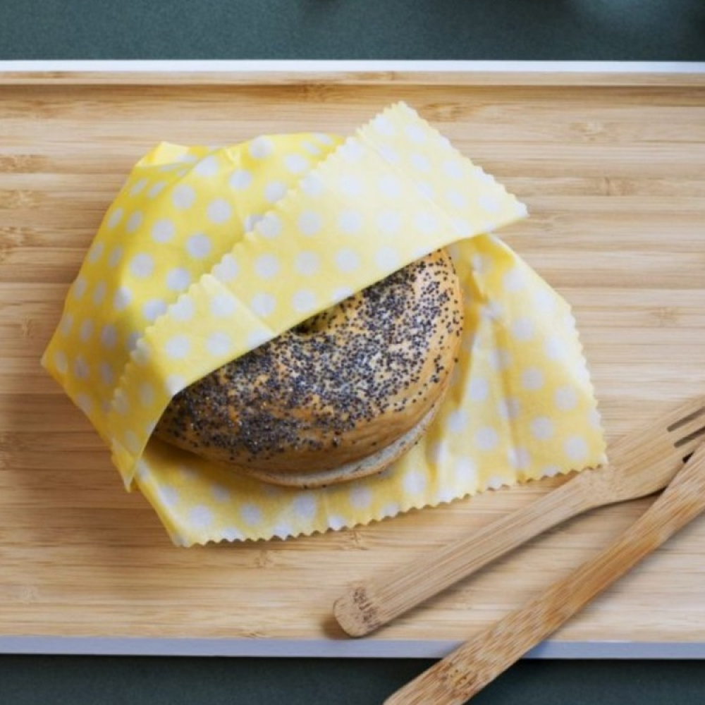 Eco Friendly wraps, Set of 3, Reusable, BEEWAX, Red / Yellow / Pink in the group Storage / Kitchen storage at SmartaSaker.se (42234)