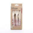 Eco-friendly wood cutlery, 30 pcs, MANDALA