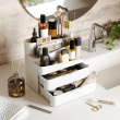 Cosmetic Organiser, UMBRA LARGE GLAM MAKE UP, White / Grey Cosmetic Organiser, UMBRA LARGE GLAM MAKE UP, White / Grey