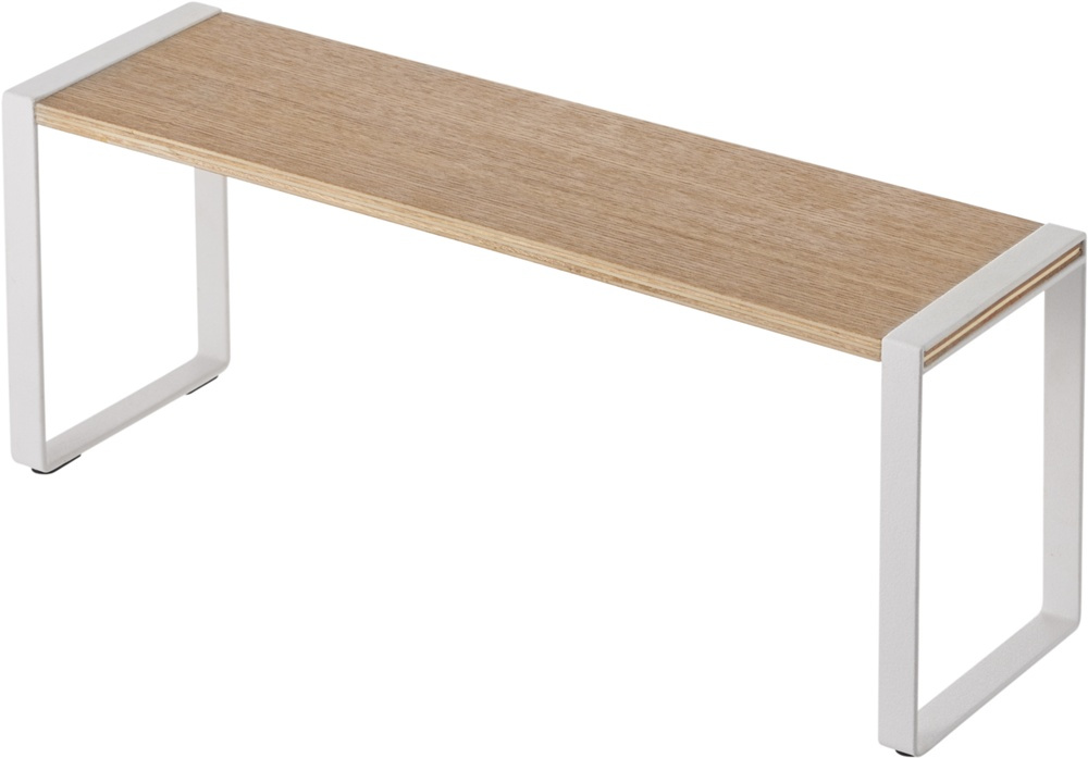 Mini extra shelf, TOSCA KITCHEN RACK WIDE, 40 x 12 x H 15.5 cm, Yamazaki, White / Wood in the group Storage / Kitchen storage at SmartaSaker.se (42239)