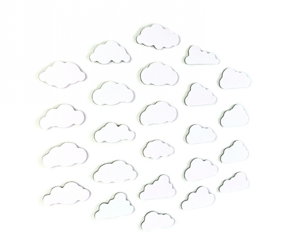 Magnetic dots, self-adhesive, Set of 24, ELEMENT CLOUD FLEX, White in the group Storage / Storage boxes at SmartaSaker.se (42240)