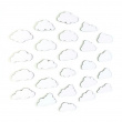 Magnetic dots, self-adhesive, Set of 24, ELEMENT CLOUD FLEX, White Magnetic dots, self-adhesive, Set of 24, ELEMENT CLOUD FLEX, White