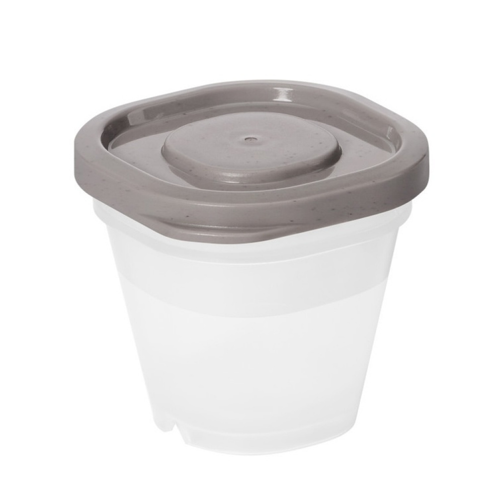 Mini containers, Set of 4, SMARTSTORE SUSTAIN, Transparent / Earl grey in the group Storage / Kitchen storage / Food containers / SmartStore food containers at SmartaSaker.se (42243)