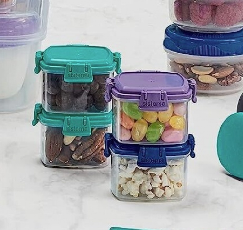 Mini containers, Set of 62 ml, MINI KNICK KNACK TO GO, Mix in the group Storage / Storage boxes / Mini organizers / Boxes at SmartaSaker.se (42246)