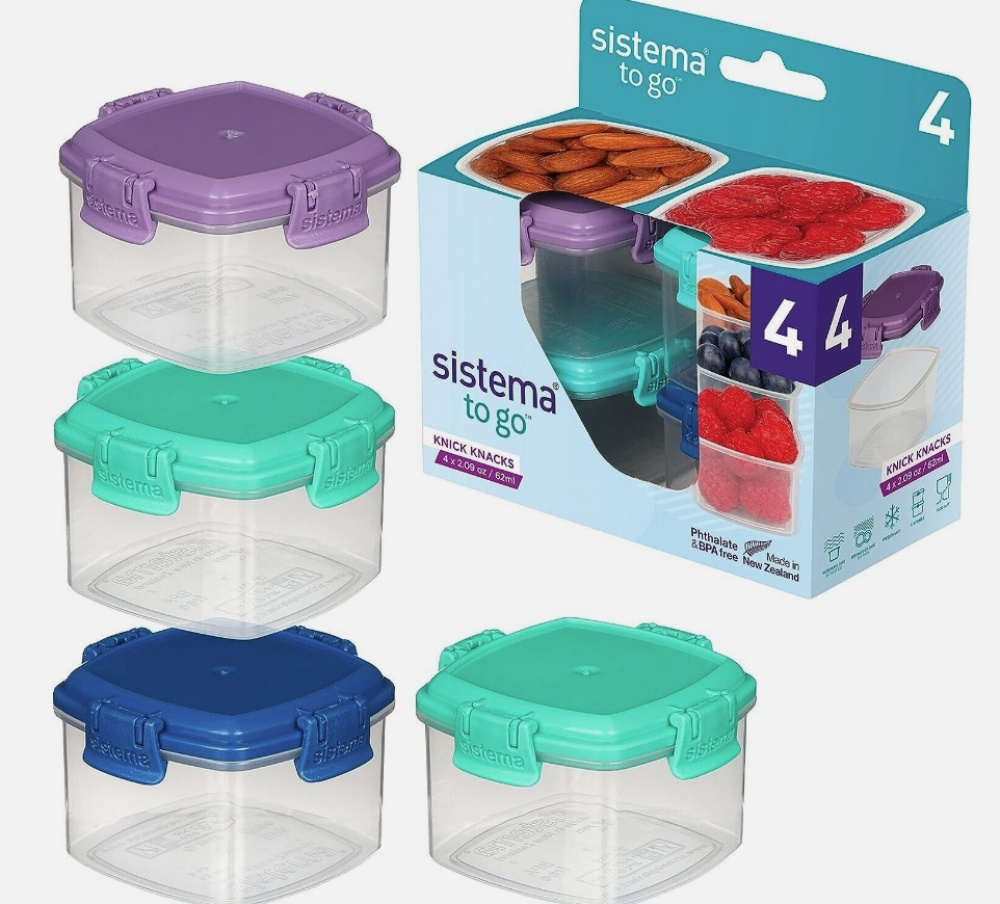 Mini containers, Set of 62 ml, MINI KNICK KNACK TO GO, Mix in the group Storage / Storage boxes / Mini organizers / Boxes at SmartaSaker.se (42246)