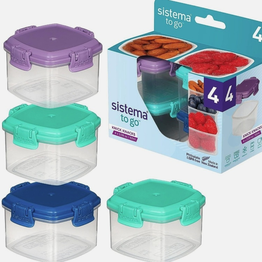 Mini containers, Set of 62 ml, MINI KNICK KNACK TO GO, Mix in the group Storage / Storage boxes / Mini organizers at SmartaSaker.se (42246)