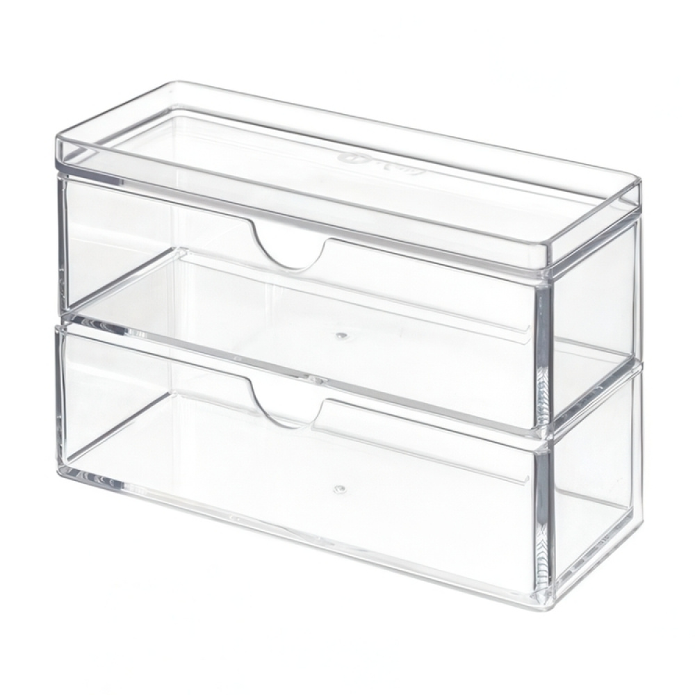 Pull-out drawers, THE HOME EDIT MINI 2-DRAWER ORGANIZER , 17,8 x 8,3 x H 11,4 cm, Klar in the group Storage / Bathroom storage at SmartaSaker.se (42247)