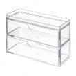 Pull-out drawers, THE HOME EDIT MINI 2-DRAWER ORGANIZER , 17,8 x 8,3 x H 11,4 cm, Klar Pull-out drawers, THE HOME EDIT MINI 2-DRAWER ORGANIZER , 17,8 x 8,3 x H 11,4 cm, Klar