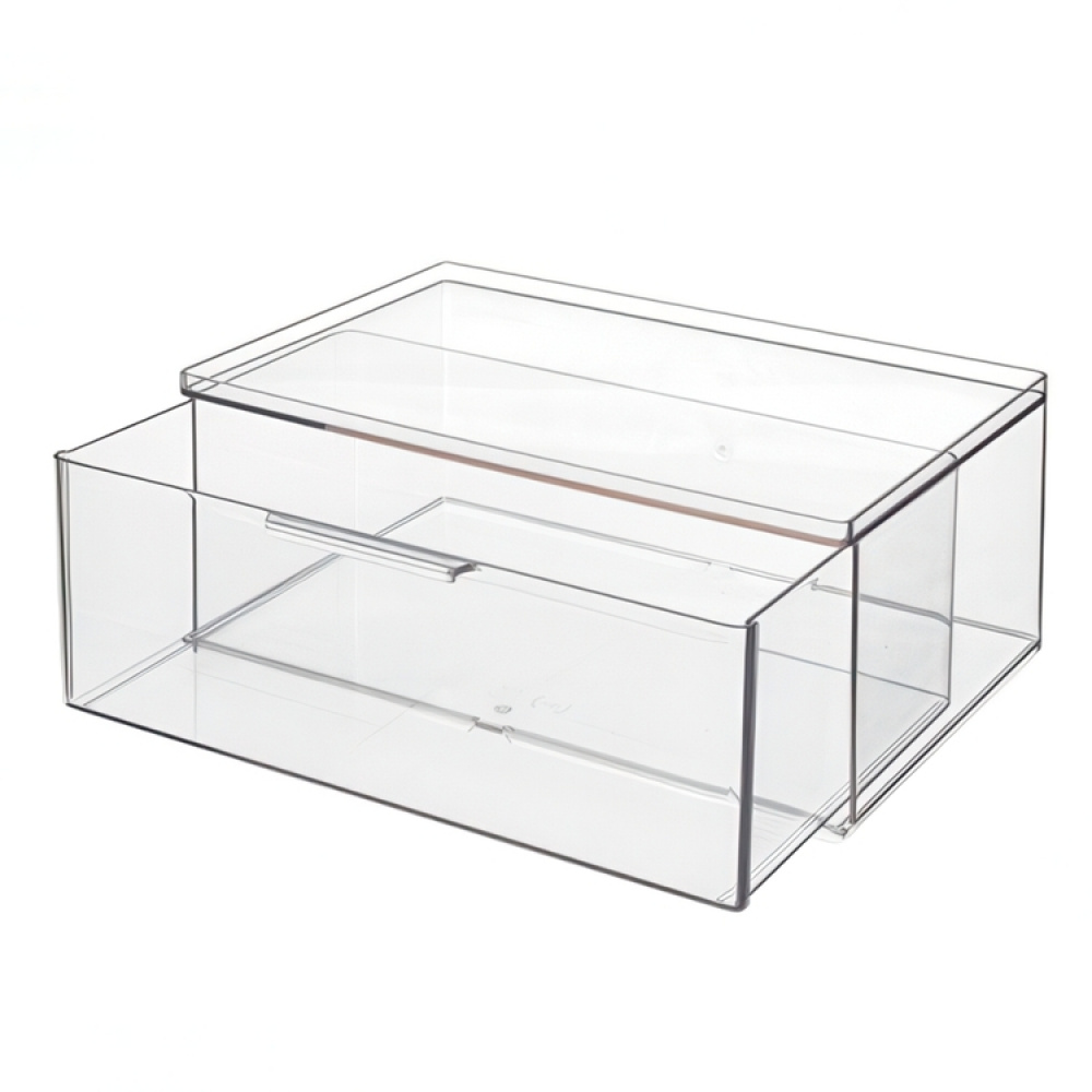 Drawer, Large High, THE HOME EDIT ALL-PURPOSE DRAWER , 26,7 x 17,8 x H 10,8 cm, Clear in the group Storage / Bathroom storage / Makeup storage at SmartaSaker.se (42255)