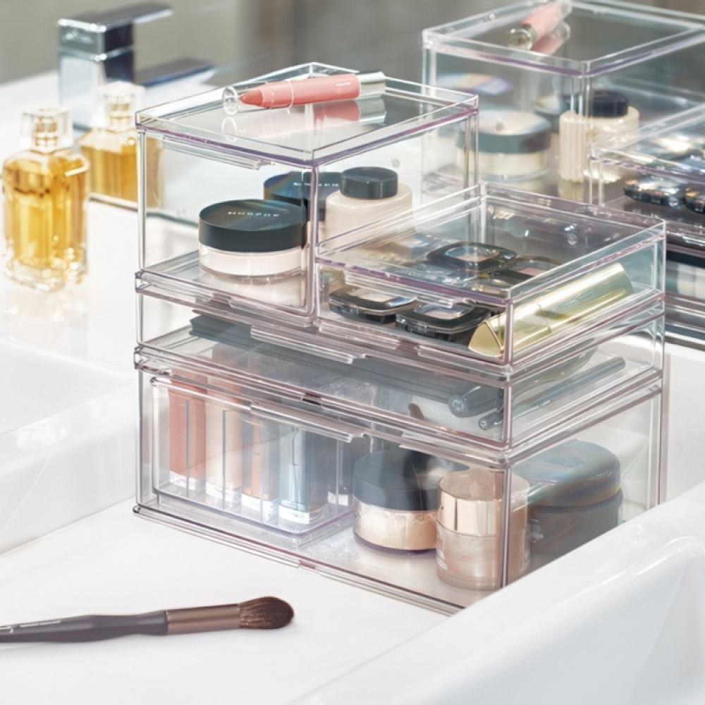 Drawer, Large High, THE HOME EDIT ALL-PURPOSE DRAWER , 26,7 x 17,8 x H 10,8 cm, Clear in the group Storage / Bathroom storage / Makeup storage at SmartaSaker.se (42255)