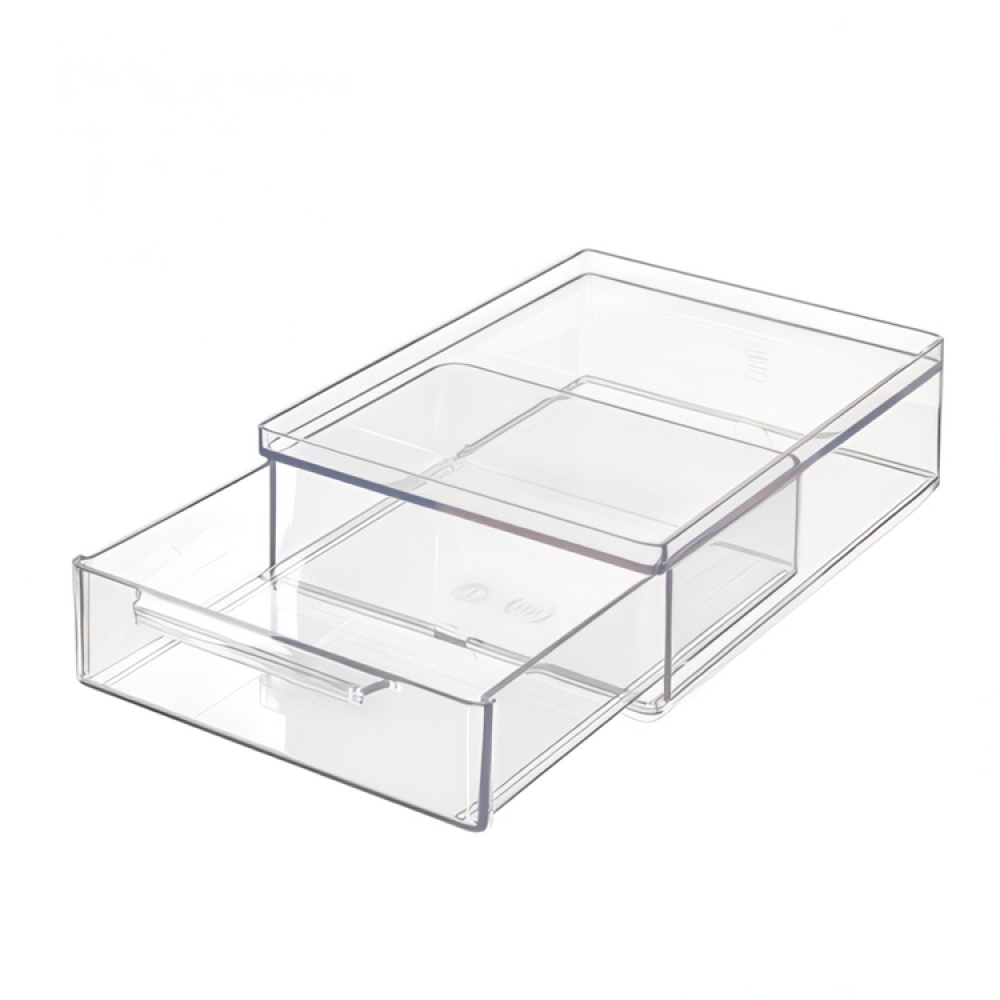 Drawer, Small, Shallow, THE HOME EDIT ALL-PURPOSE DRAWER , 13,3 x 17,8 x H 5,1 cm, Clear in the group Storage / Bathroom storage / Makeup storage at SmartaSaker.se (42257)