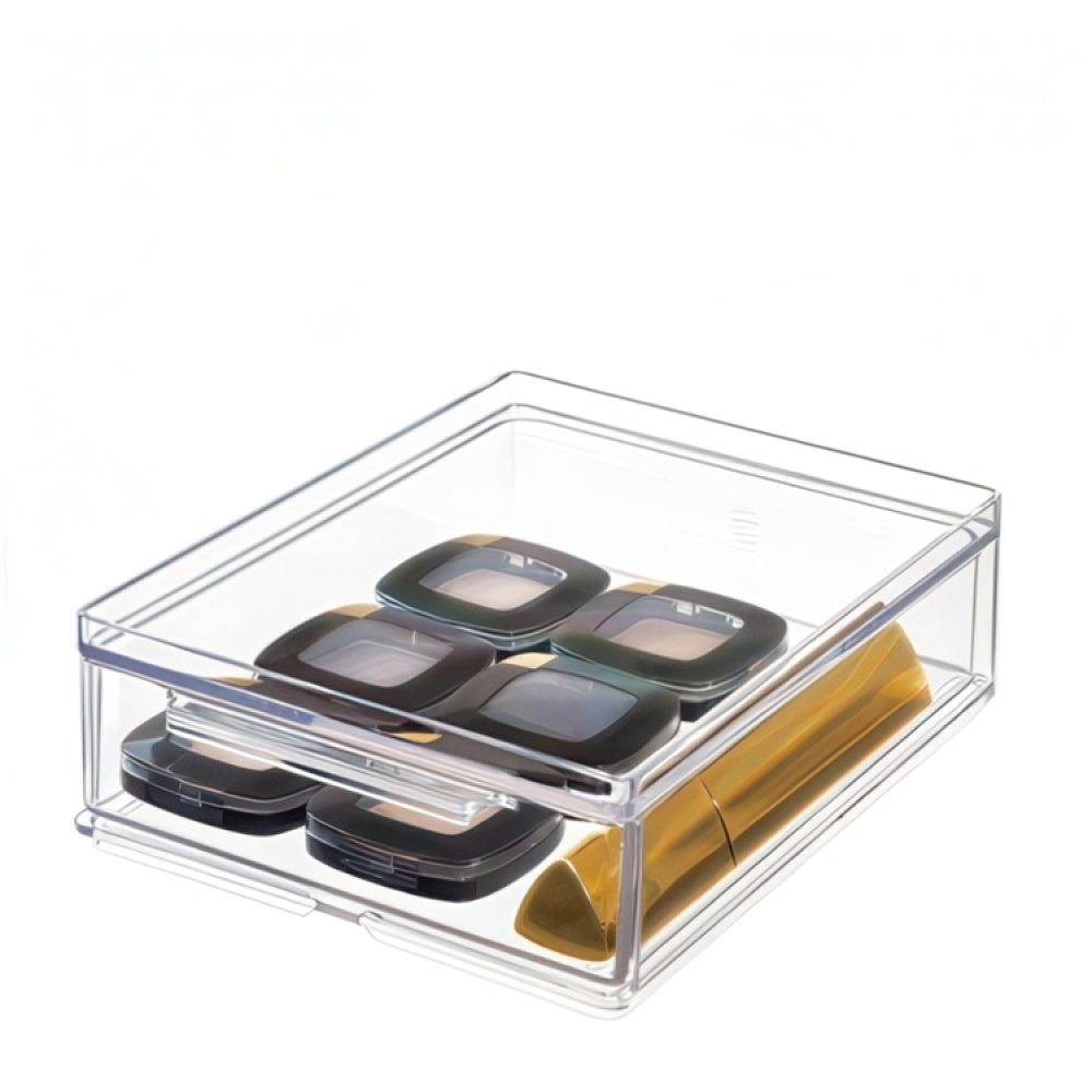 Drawer, Small, Shallow, THE HOME EDIT ALL-PURPOSE DRAWER , 13,3 x 17,8 x H 5,1 cm, Clear in the group Storage / Bathroom storage / Makeup storage at SmartaSaker.se (42257)