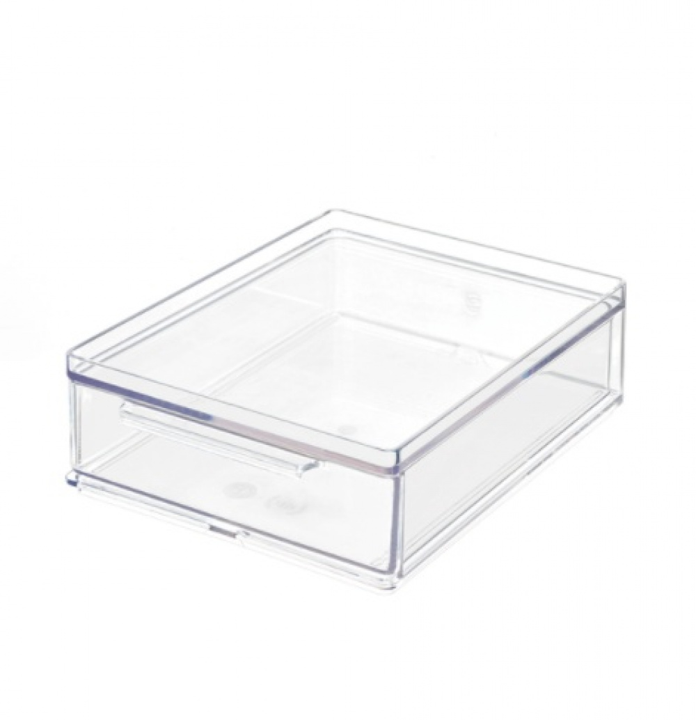 Drawer, Small, Shallow, THE HOME EDIT ALL-PURPOSE DRAWER , 13,3 x 17,8 x H 5,1 cm, Clear in the group Storage / Bathroom storage / Makeup storage at SmartaSaker.se (42257)