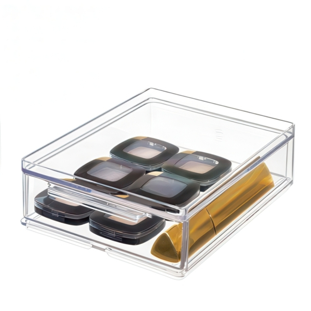 Drawer, Small, Shallow, THE HOME EDIT ALL-PURPOSE DRAWER , 13,3 x 17,8 x H 5,1 cm, Clear in the group Storage / Bathroom storage / Makeup storage at SmartaSaker.se (42257)