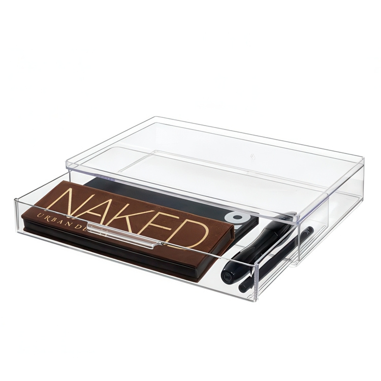 Drawer, Large Shallow, THE HOME EDIT ALL-PURPOSE DRAWER , 26,7 x 17,8 x H 5,1 cm, Clear in the group Storage / Bathroom storage / Makeup storage at SmartaSaker.se (42258)