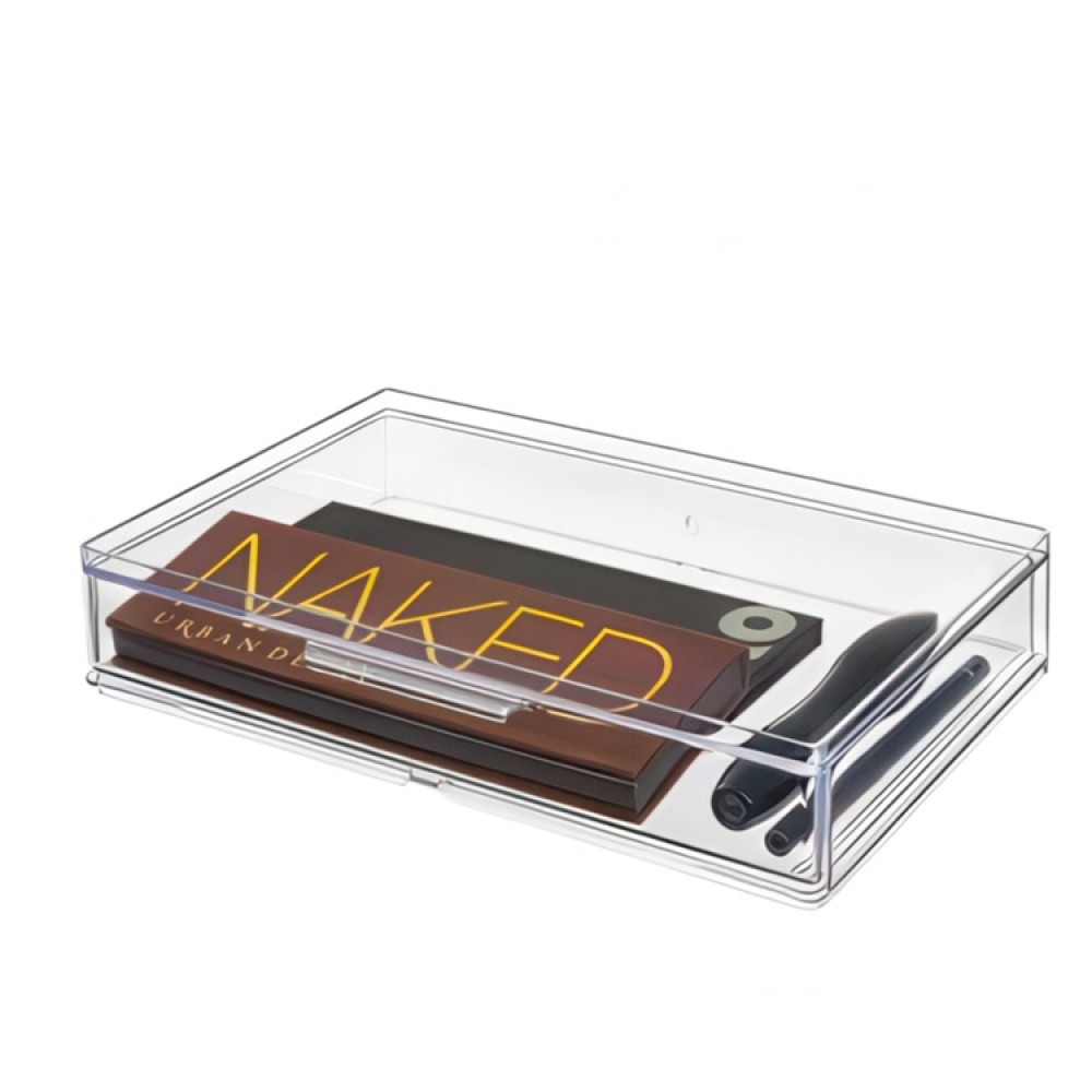 Drawer, Large Shallow, THE HOME EDIT ALL-PURPOSE DRAWER , 26,7 x 17,8 x H 5,1 cm, Clear in the group Storage / Bathroom storage / Makeup storage at SmartaSaker.se (42258)