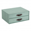 Two drawer box storage, BIGSO BIRGER CANVAS, 33 x 25,5 x H 14,5 cm