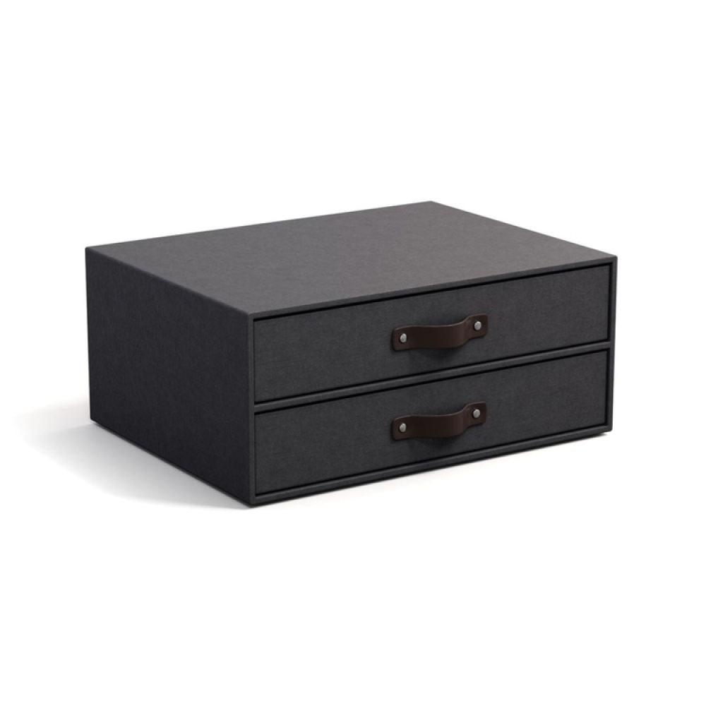 Mini chest of drawers 2 drawers, Birger canvas, Bigso in the group Storage / Storage boxes / Bigso storage boxes at SmartaSaker.se (42261)