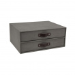 Two drawer box storage, BIGSO BIRGER CANVAS, 33 x 25,5 x H 14,5 cm
