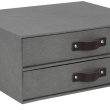 Two drawer box storage, BIGSO BIRGER CANVAS, 33 x 25,5 x H 14,5 cm
