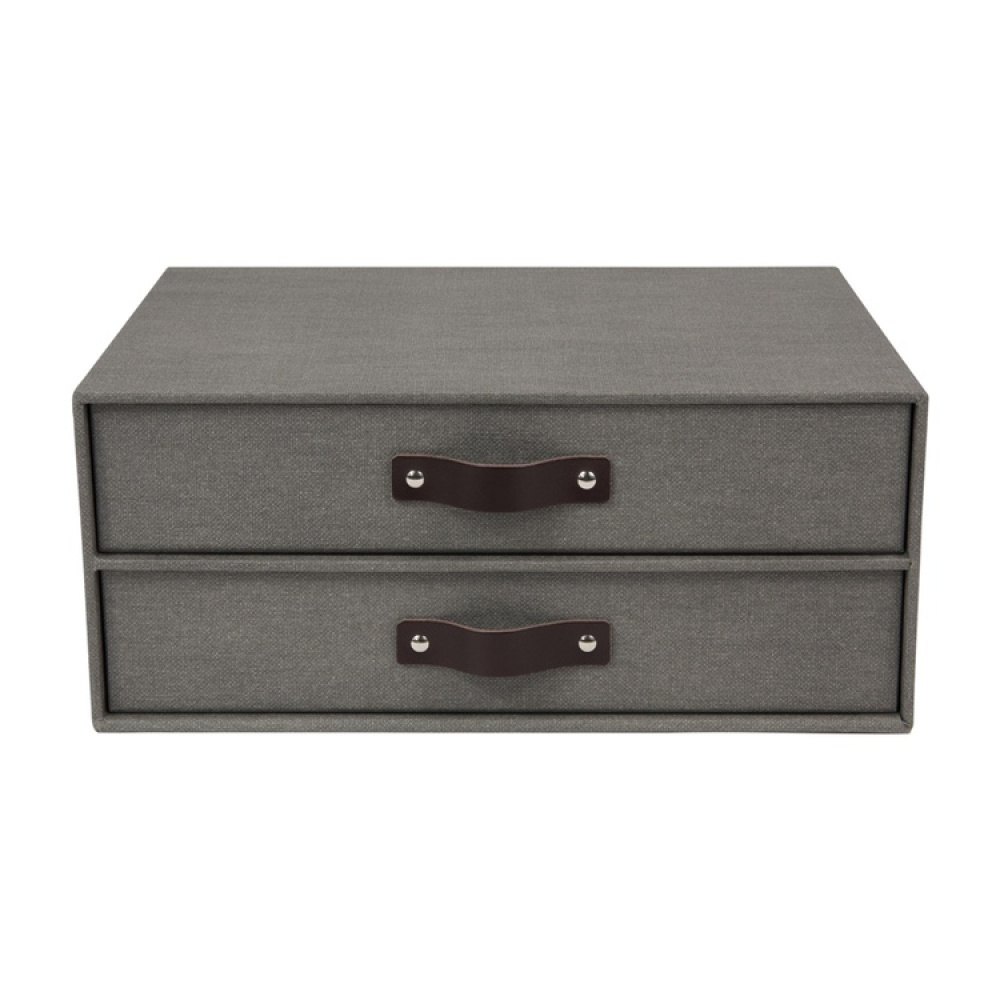 Mini chest of drawers 2 drawers, Birger canvas, Bigso in the group Storage / Storage boxes / Bigso storage boxes at SmartaSaker.se (42261)