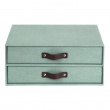 Two drawer box storage, BIGSO BIRGER CANVAS, 33 x 25,5 x H 14,5 cm