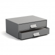 Two drawer box storage, BIGSO BIRGER, 33 x 25,5 x H 14,5 cm