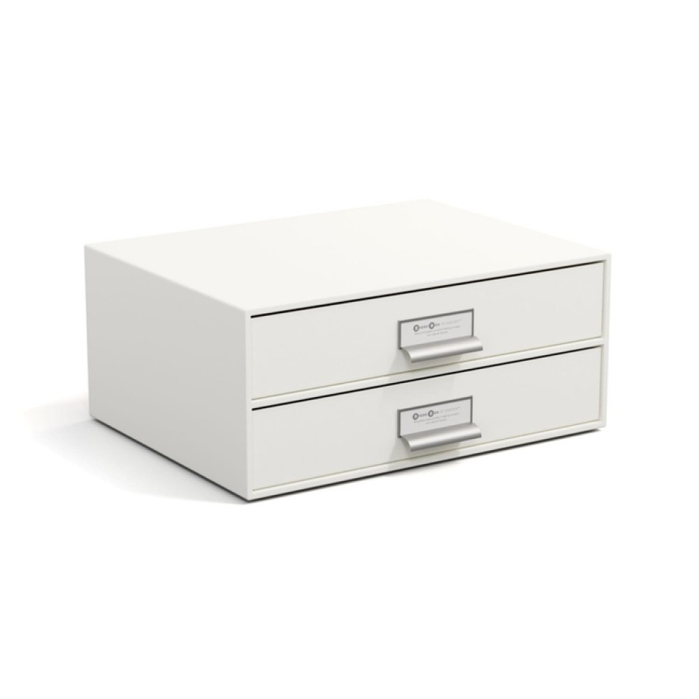 Two drawer box storage, BIGSO BIRGER, 33 x 25,5 x H 14,5 cm in the group Storage / Storage boxes / BigSo storage boxes at SmartaSaker.se (42263)