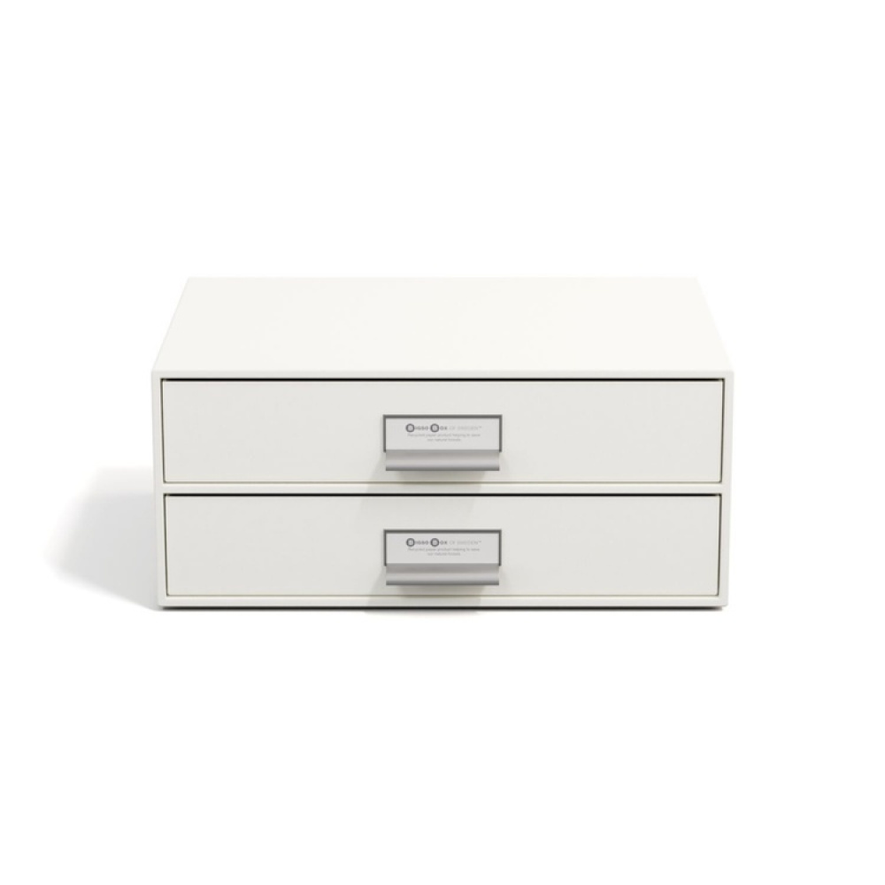 Two drawer box storage, BIGSO BIRGER, 33 x 25,5 x H 14,5 cm in the group Storage / Storage boxes / BigSo storage boxes at SmartaSaker.se (42263)