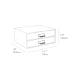 Mini chest of drawers 2 drawers, Birger, Bigso