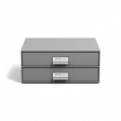 Two drawer box storage, BIGSO BIRGER, 33 x 25,5 x H 14,5 cm