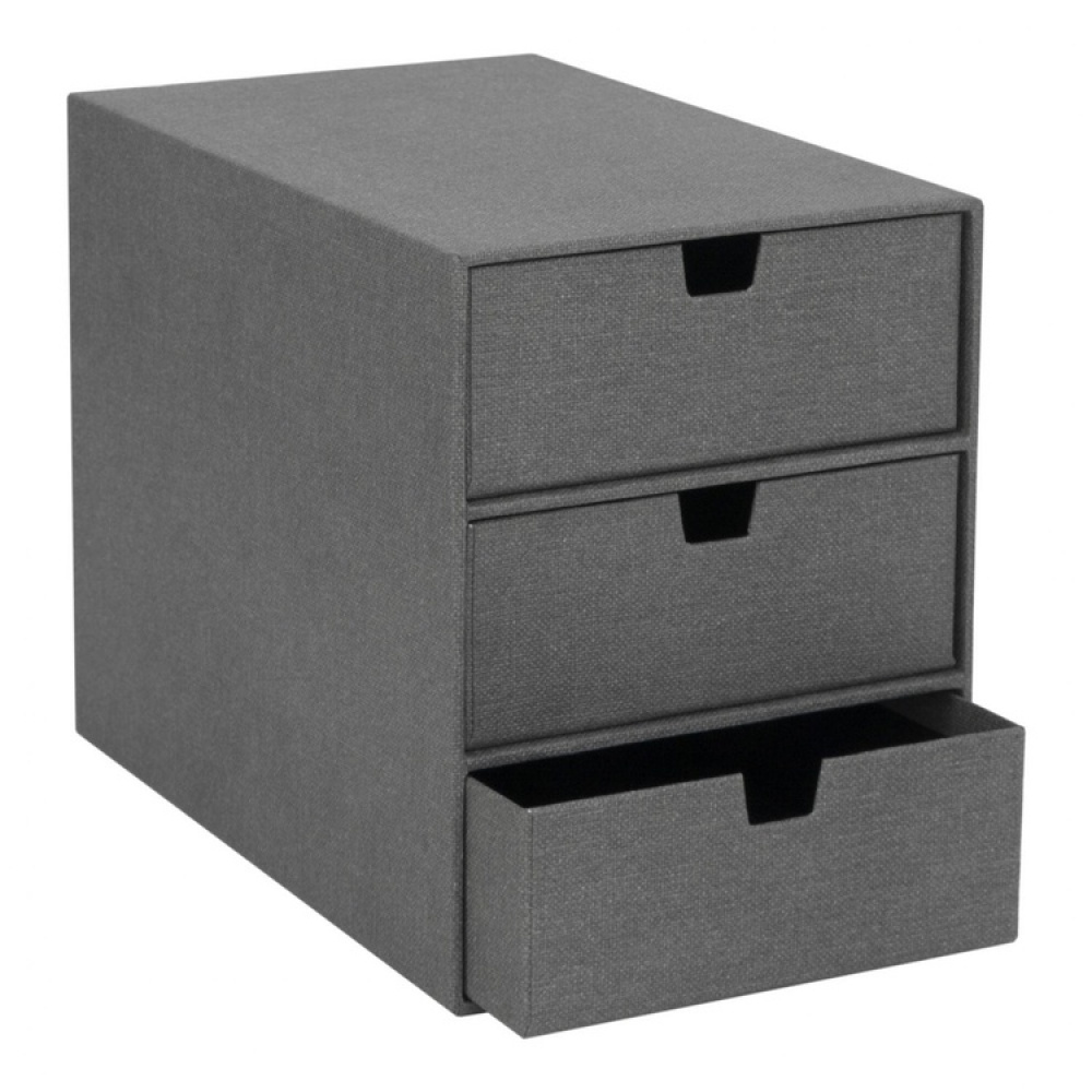 Drawer box storage, Slim, BIGSO INGRID CANVAS, 25,5 x 16 x H 20,5 cm in the group Storage / Storage boxes / BigSo storage boxes at SmartaSaker.se (42265)