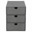 Drawer box storage, Slim, BIGSO INGRID CANVAS, 25,5 x 16 x H 20,5 cm