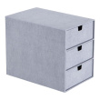 Mini chest of drawers 3 drawers, Ingrid canvas, Bigso
