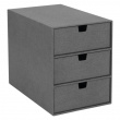 Drawer box storage, Slim, BIGSO INGRID CANVAS, 25,5 x 16 x H 20,5 cm