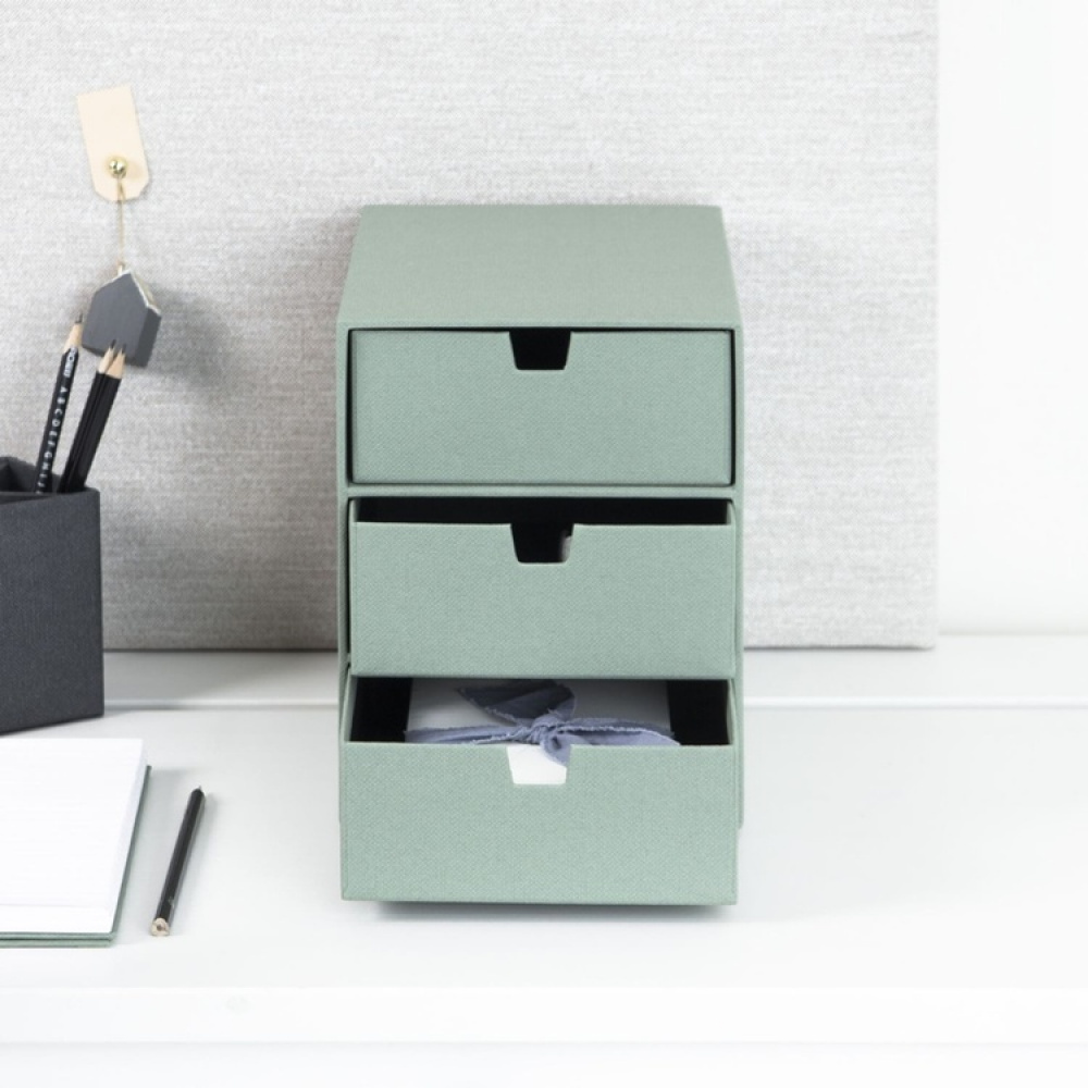 Drawer box storage, Slim, BIGSO INGRID CANVAS, 25,5 x 16 x H 20,5 cm in the group Storage / Storage boxes / BigSo storage boxes at SmartaSaker.se (42265)