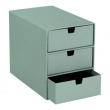 Drawer box storage, Slim, BIGSO INGRID CANVAS, 25,5 x 16 x H 20,5 cm
