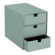 Mini chest of drawers 3 drawers, Ingrid canvas, Bigso