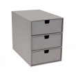 Drawer box storage, Slim, BIGSO INGRID, 25,5 x 16 x H 20,5 cm
