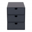 Drawer box storage, Slim, BIGSO INGRID, 25,5 x 16 x H 20,5 cm