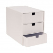 Drawer box storage, Slim, BIGSO INGRID, 25,5 x 16 x H 20,5 cm,, White Drawer box storage, Slim, BIGSO INGRID, 25,5 x 16 x H 20,5 cm,, White