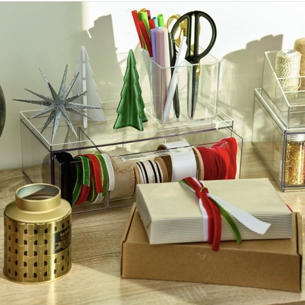 Drawer Box for Tea Bags, CRISP TEA ORGANIZER, 32 x 16 x H11,5cm, Transparent in the group Storage / Kitchen storage / Storage jars at SmartaSaker.se (42269)