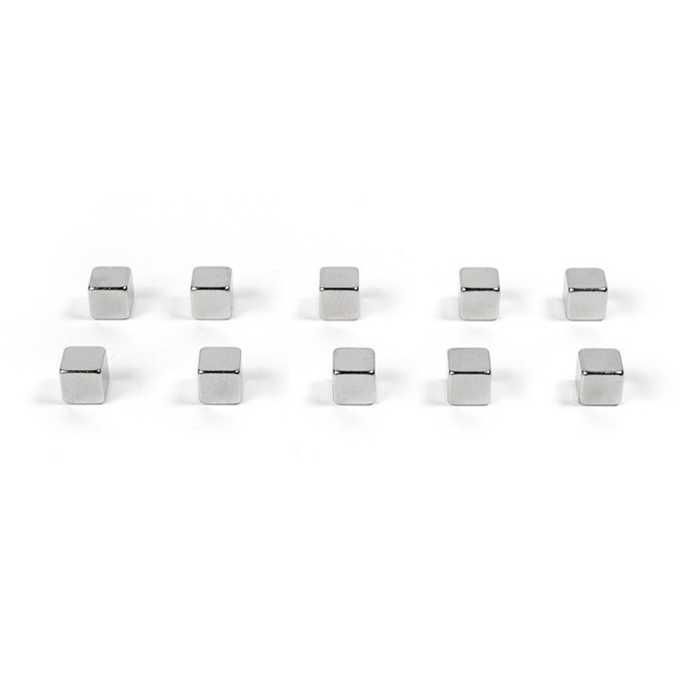 Magnets mini, set of 10, KUBIQ, 0,5cm, silver in the group Storage / Magnets and adhesives / Strong magnets at SmartaSaker.se (42275)