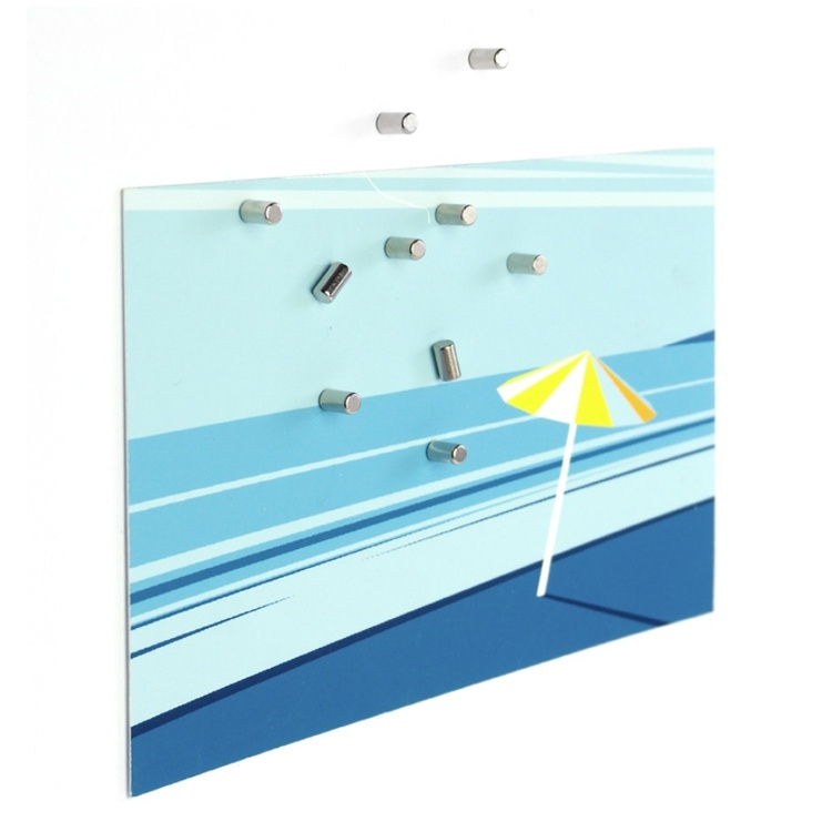 Magnets, small and strong, Set of 10, MAGNUM, Ø 0,4 x H 0,7 cm, Silver in the group Storage / Magnets and adhesives / Strong magnets at SmartaSaker.se (42278)