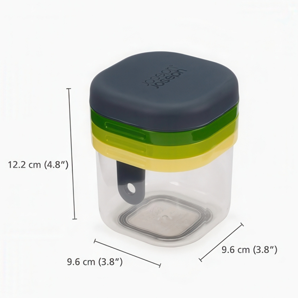 Food preparation Sert, 3-IN-1 MULTI-PREP, Joseph Joseph, Green / Yellow in the group Storage / Kitchen storage at SmartaSaker.se (42279)