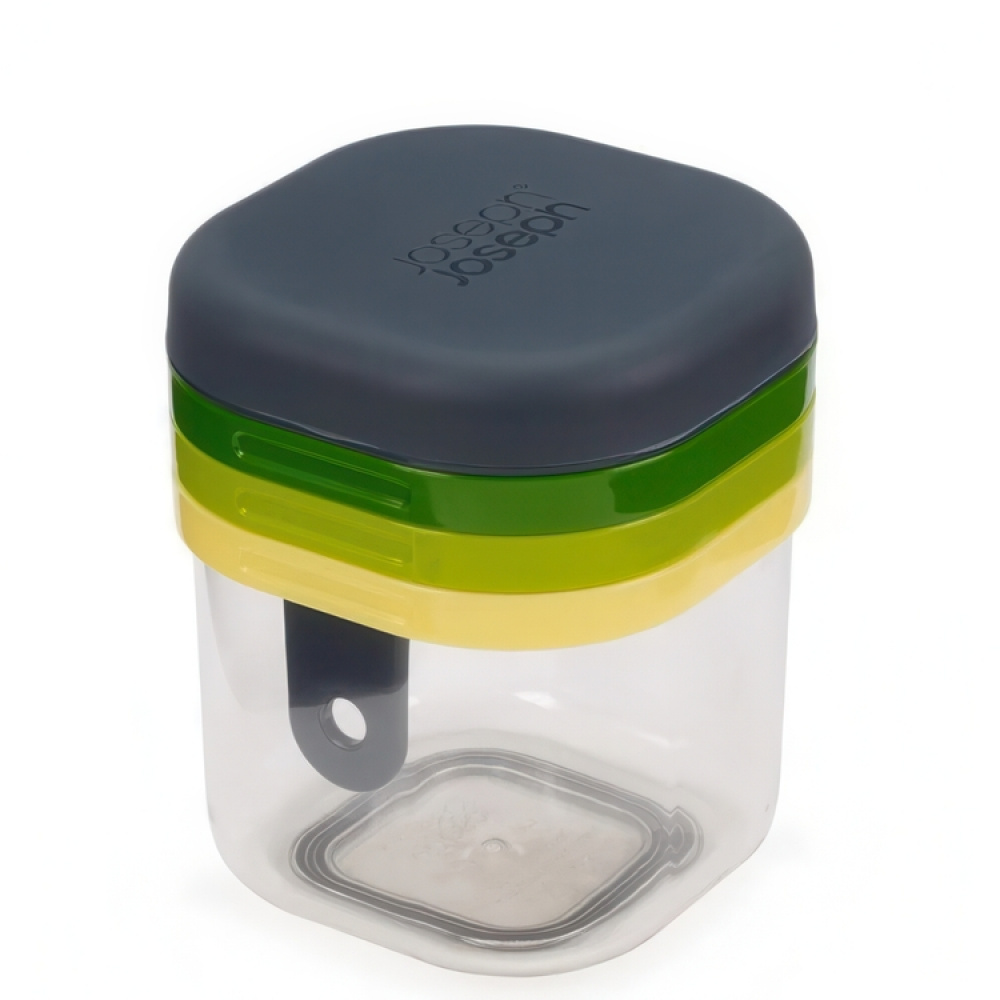 Food preparation Sert, 3-IN-1 MULTI-PREP, Joseph Joseph, Green / Yellow in the group Storage / Kitchen storage at SmartaSaker.se (42279)