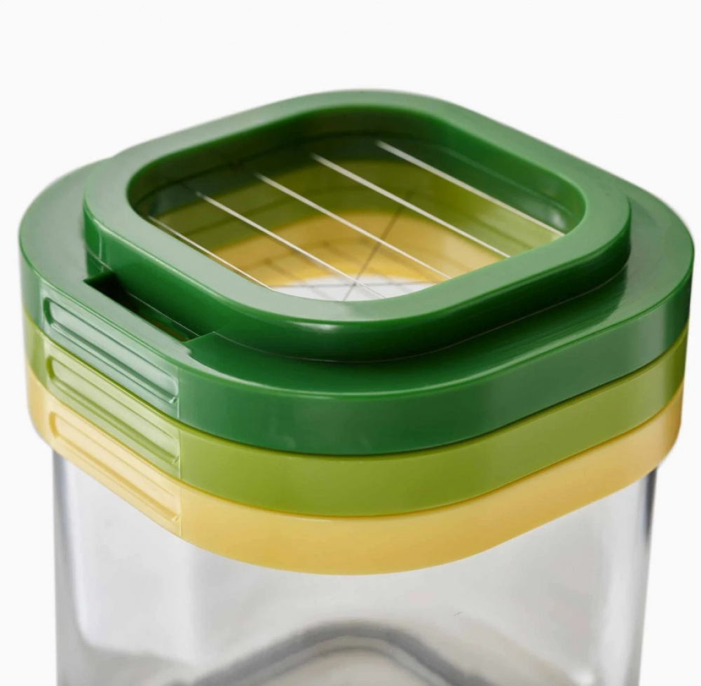 Food preparation Sert, 3-IN-1 MULTI-PREP, Joseph Joseph, Green / Yellow in the group Storage / Kitchen storage at SmartaSaker.se (42279)