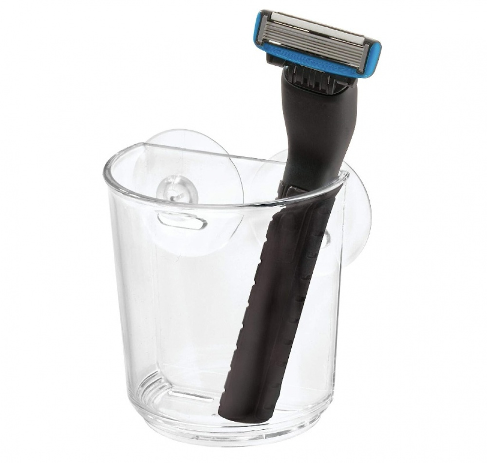 Tumbler with suction cups, ID CLASSIC SUCTION CUP, Clear in the group Storage / Bathroom storage / Bath and shower caddies at SmartaSaker.se (42282)