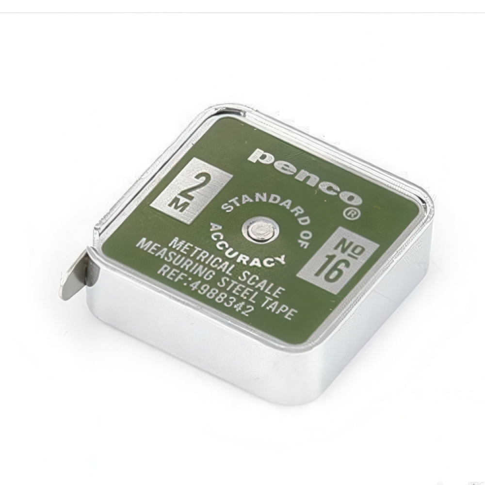Tape measure, Metal, 2 m, PENCO POCKET, 4 x 4,5 cm in the group Storage / Office supplies at SmartaSaker.se (42284)