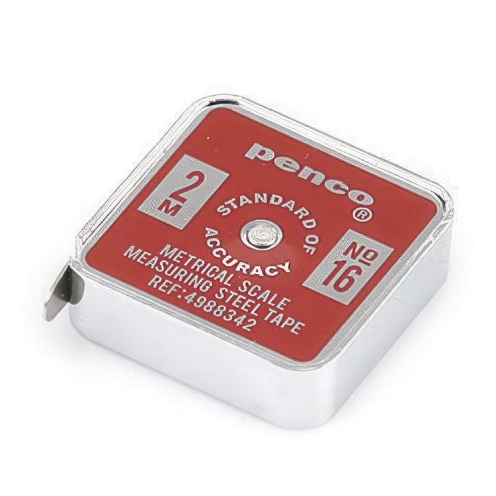 Tape measure, Metal, 2 m, PENCO POCKET, 4 x 4,5 cm in the group Storage / Office supplies at SmartaSaker.se (42284)